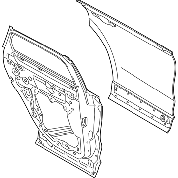 Lincoln LJ7Z-7824630-A Door Assembly - Rear