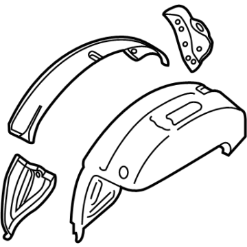 Ford HL3Z-9927886-A Panel And Wheelhouse - Quarter Inner