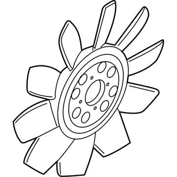 Ford 4L2Z-8600-AA Fan Assembly