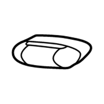 4L3Z-16A455-AB Ford End Cap, Black, Rear Passenger Side Illustration 1 of 1