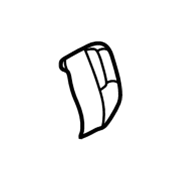 4L3Z-16A454-AB Ford End Cap, Black, Rear Driver Side Illustration 1 of 1