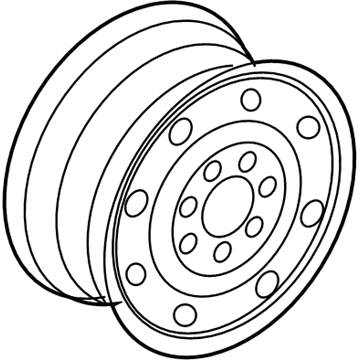 Ford 4C2Z-1007-AB Wheel Assembly