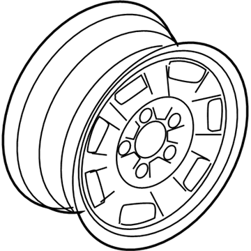Ford 4C2Z-1015-AA Wheel Assembly