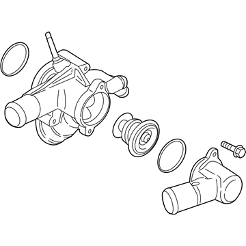 Lincoln AT4Z-8A586-C Connection Water Outlet