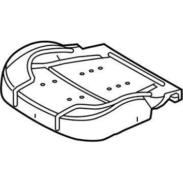 Ford DG1Z-54632A22-E Cover And Pad - Front Seat Back