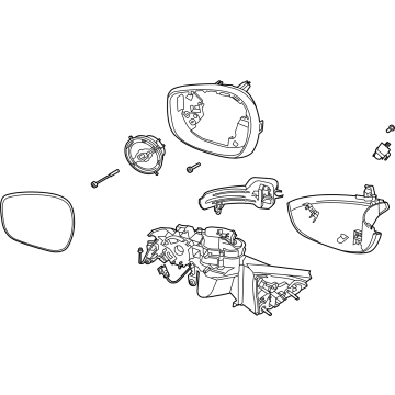 Ford LJ8Z-17682-BA Mirror Assembly - Rear View Outer