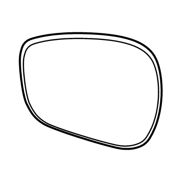 Ford LJ8Z-17K707-B Glass Assembly - Rear View Outer Mirror