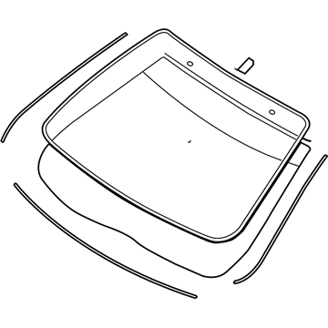Mercury 9E5Z-5403100-A Glass - Windscreen