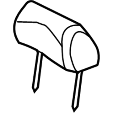 Ford AE5Z-54611A08-ED Head Rest Assembly