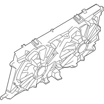 Ford HL3Z-8C607-D Motor And Fan Assembly - Engine Cooling