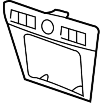 Ford 6N7Z-5404302-AD Center Bezel 6N7Z-5404302-AD Ford Center Bezel Illustration 1 of 1