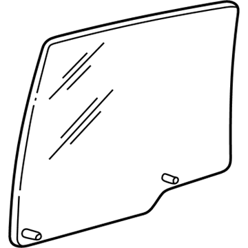 Lincoln 2L1Z-7825712-AA Glass - Rear Door