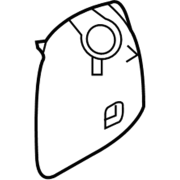 7A1Z-78310C06-AB Ford Switch Cover, Black, Driver Side Illustration 1 of 1