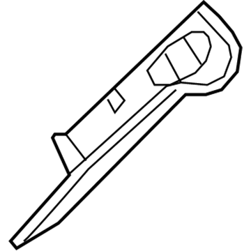 7T4Z-7831011-AB Ford Rear Trim, Camel, Driver Side Illustration 1 of 1