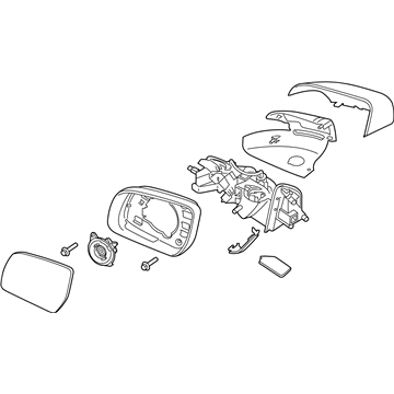Ford KB3Z-17682-G Mirror Assembly - Rear View Outer