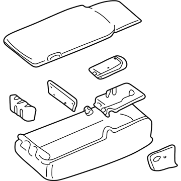 Lincoln 4W1Z-54644A22-AAE Armrest Assembly
