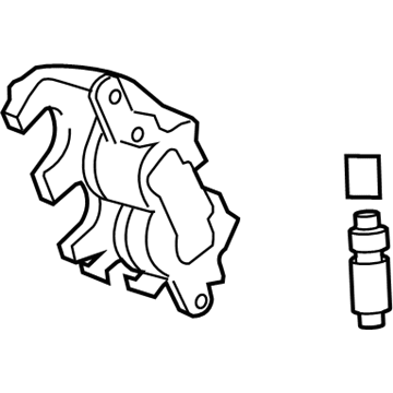 Ford DG1Z-2B120-E Caliper Assembly - Brake - Less Pad