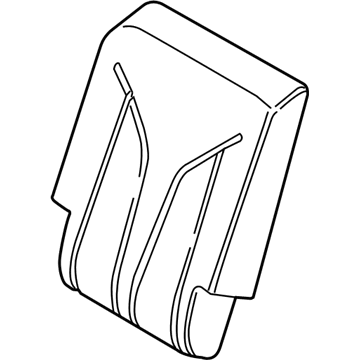 FA1Z-5866600-AC Ford Seat Back Cover, Passenger Side Illustration 1 of 1