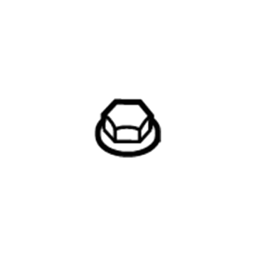 Ford -W520403-S438 Wiper Arm Nut -W520403-S438 Ford Wiper Arm Nut Illustration 1 of 1