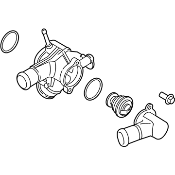 Ford AT4Z-8A586-C Connection Water Outlet