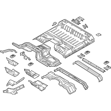 Ford BC3Z-2811000-A Pan Assembly - Floor