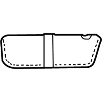 Ford YL5Z-1004104-AAB Visor Assembly - Sun