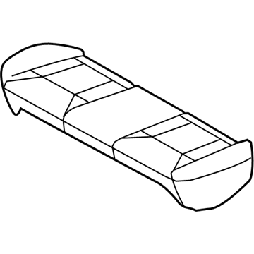 Ford BE8Z-5463804-AA Cover Assembly - Rear Seat Cushion