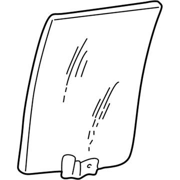 Lincoln 7L2Z-7825712-B Glass And Channel Assembly