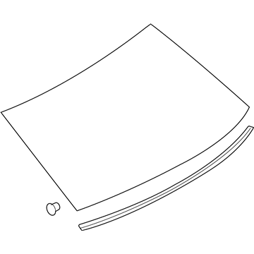Mercury AE5Z-5442006-B Glass - Rear Window