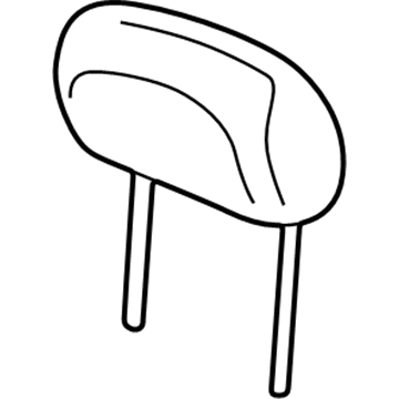 Ford 1L5Z35611A08BAD Headrest Assembly