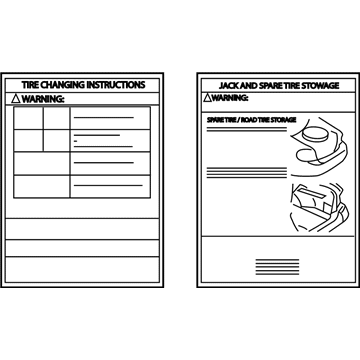 Mercury 6E5Z-17A083-A Decal - Jack Operation