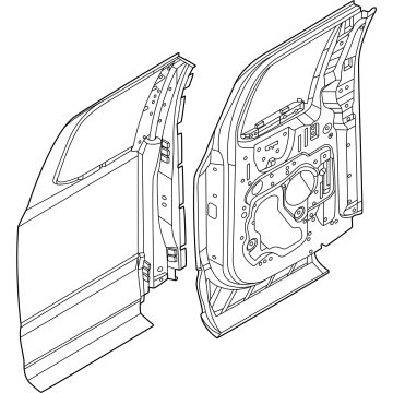 Ford ML3Z-1824630-B Door Assembly - Rear Less Hinges
