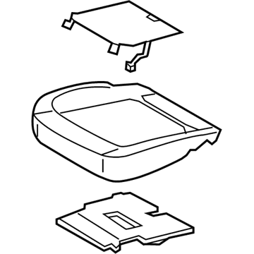 Ford HS7Z-54632A22-C Cover And Pad - Front Seat Back