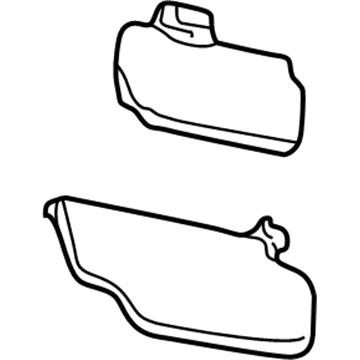 Ford 5C3Z-2504104-DAA Visor Assembly - Sun