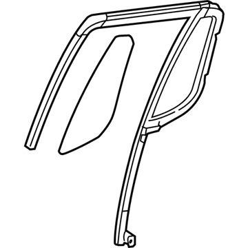 Ford 8A2Z-7825766-BA Run Assembly - Glass