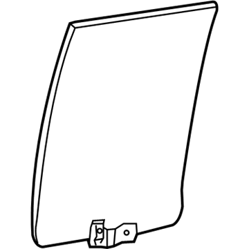 Ford 7L2Z-7825712-B Glass And Channel Assembly