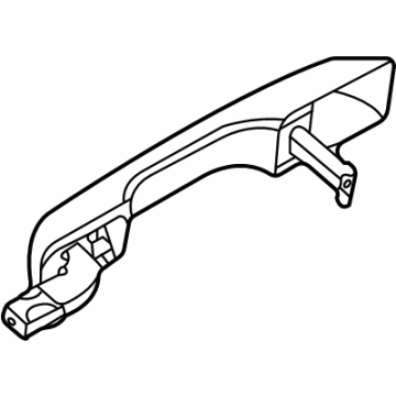 Ford Maverick Exterior Door Handle - M1PZ-7822404-C