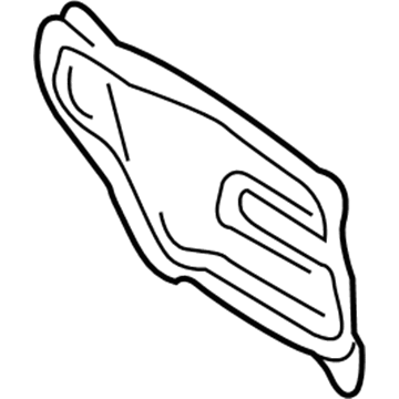 GD9Z-54237A04-A Ford Water Deflector, Passenger Side Illustration 1 of 1