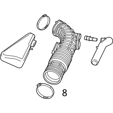 Ford 5W7Z-9B659-BF Hose - Air