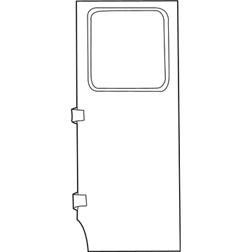 Ford AC2Z-1524623-A Door Assembly - Rear Less Hinges