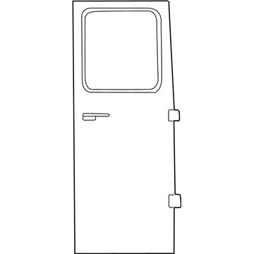 Ford 8C2Z-1524622-A Door Assembly - Rear Less Hinges