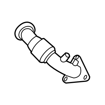LC3Z-9G437-C Ford Exhaust Pipe, Passenger Side Illustration 1 of 1