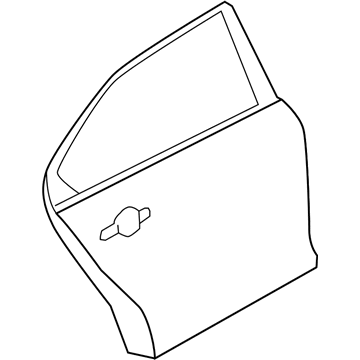 Ford BG1Z-5424630-A Door Assembly - Rear Less Hinges