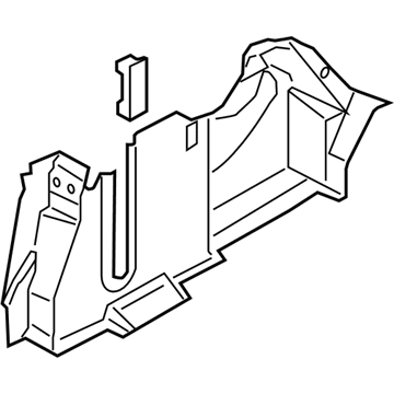 Ford DP5Z-5445422-AD Side Trim Panel, Rear Passenger Side DP5Z-5445422-AD Ford Side Trim Panel, Rear Passenger Side Illustration 1 of 1