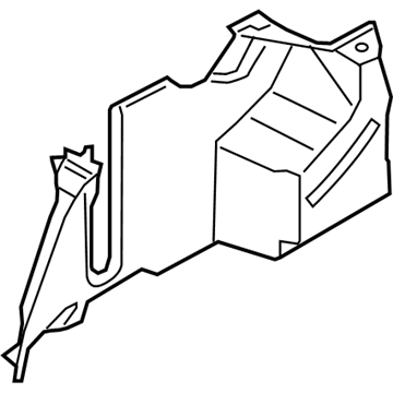 Ford DP5Z-5445423-AD Side Trim Panel, Rear Driver Side DP5Z-5445423-AD Ford Side Trim Panel, Rear Driver Side Illustration 1 of 1