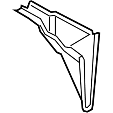 Ford DP5Z-5445423-DB Upper Trim, Rear Center Driver Side DP5Z-5445423-DB Ford Upper Trim, Rear Center Driver Side Illustration 1 of 1
