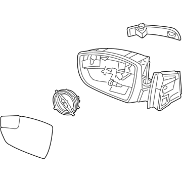 Ford CM5Z-17683-C Mirror Assembly - Rear View Outer