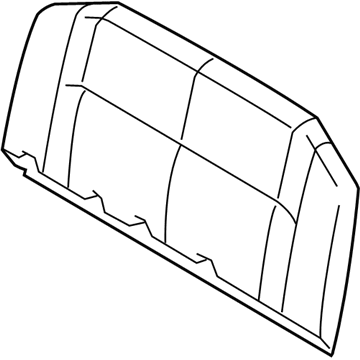 Ford 8C2Z-1666600-DA Cover Assembly - Rear Seat Back