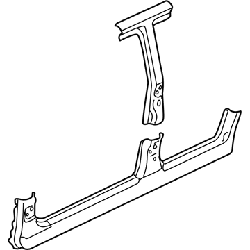 Ford YL8Z-78211A10-BA Pillar Assembly - Center
