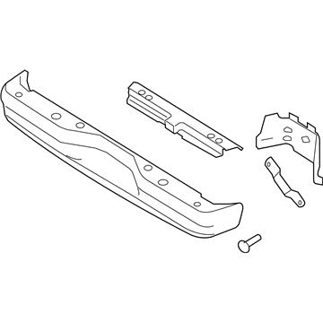 Ford 7C2Z-17906-H Bumper Assembly - Rear